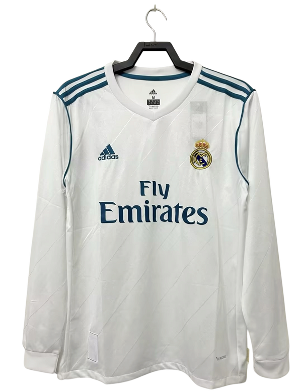 Camisa Real Madrid 2017 retro manga larga